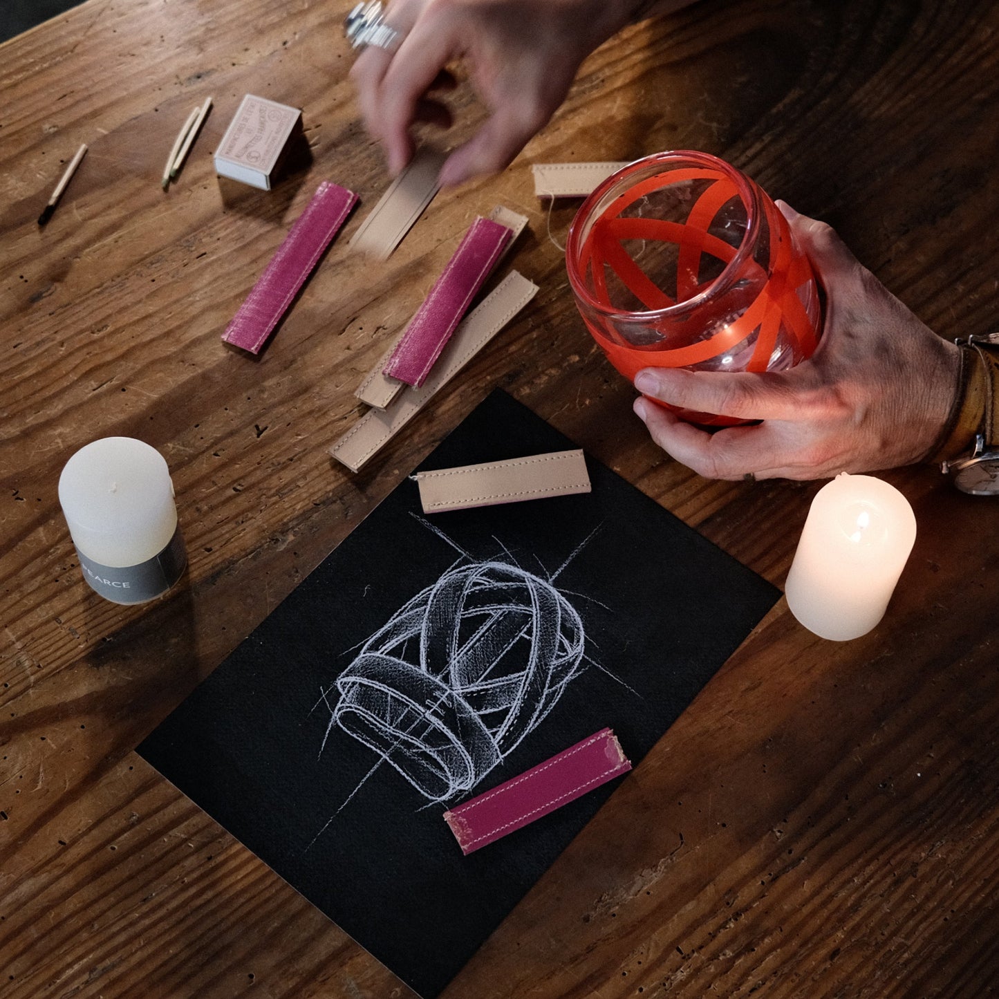 Burlington Hurricane in pelle con confezione regalo - S