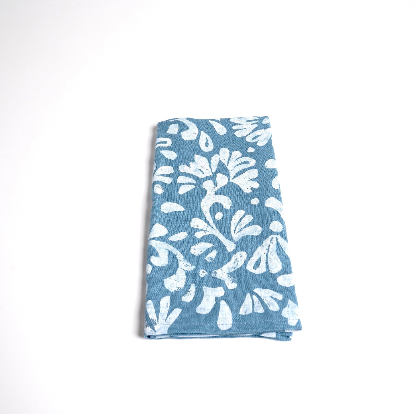 Tovaglioli di lino con motivo floreale in lino - Set da 4