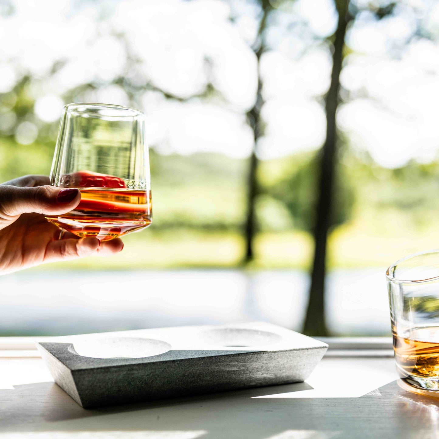 Whiskey alpino, set da 2 — Base in pietra ollare