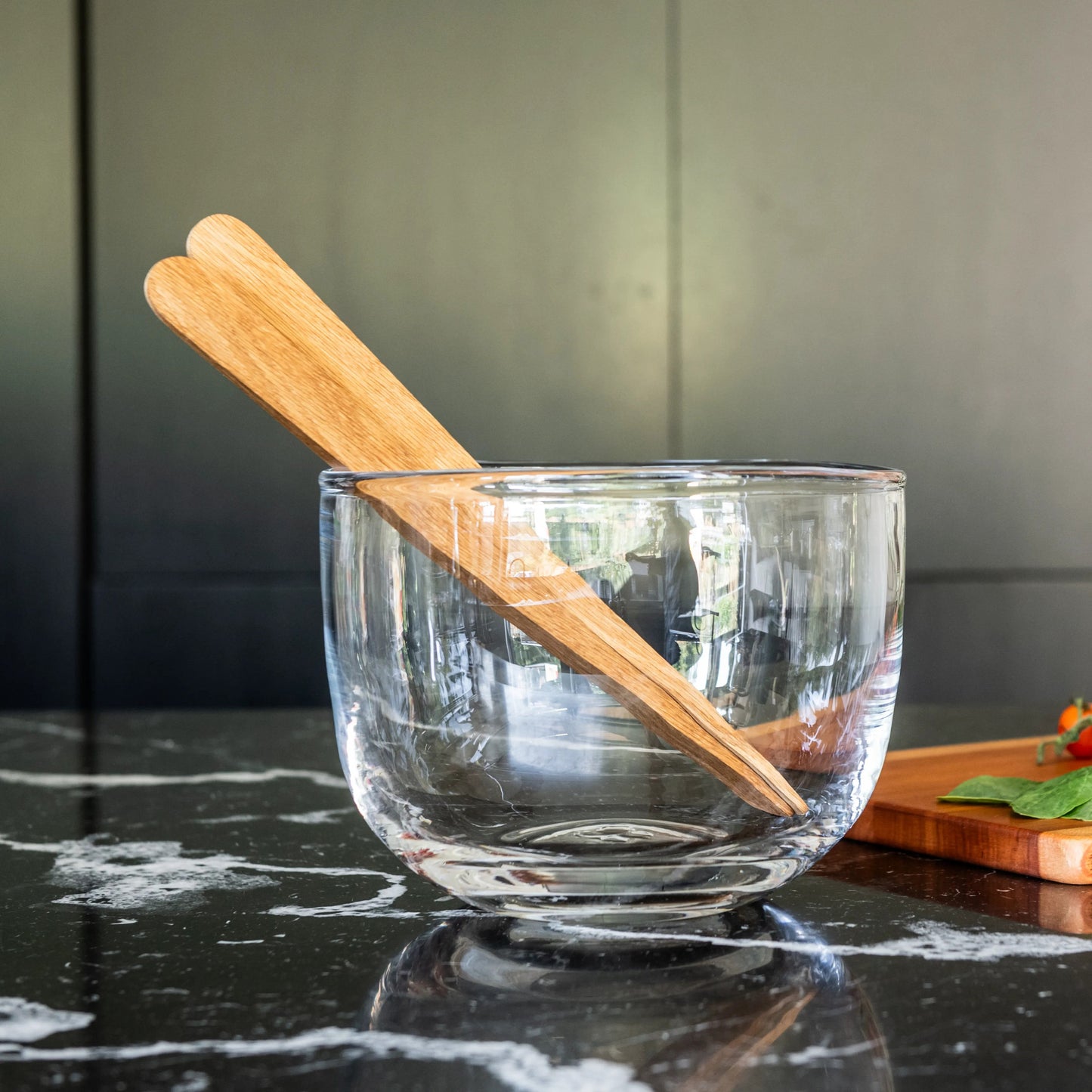 Set di posate per insalata moderne, 13 pollici - Rovere