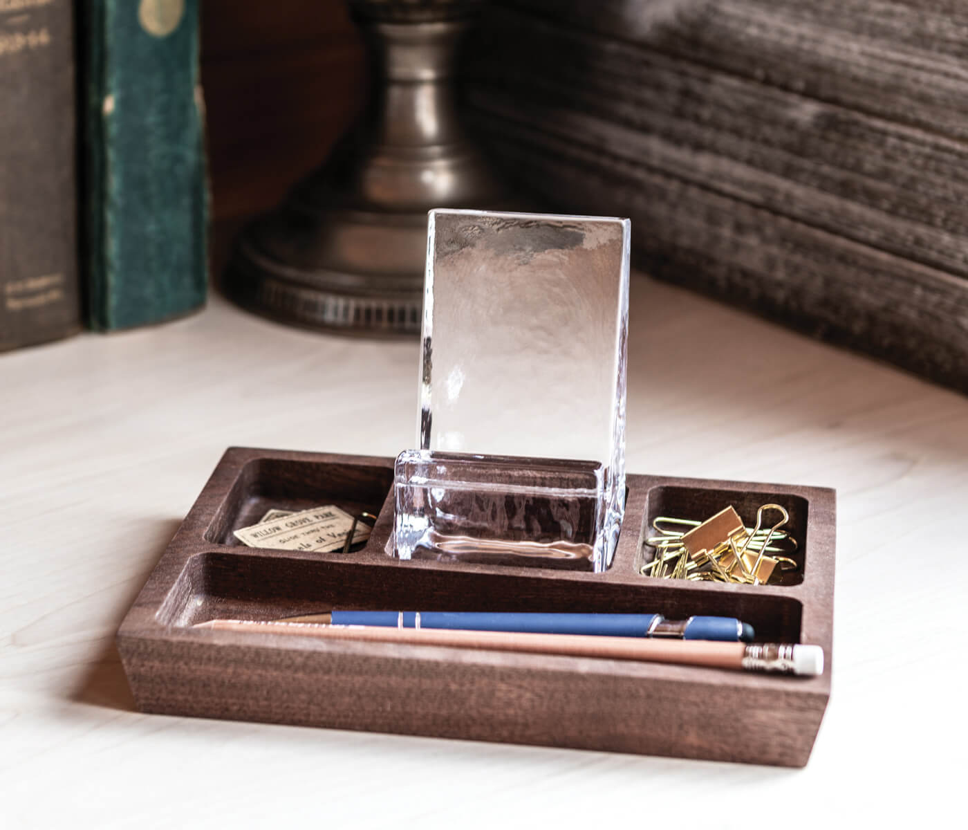 Porta telefono Woodbury - Noce