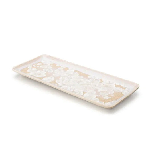 Piatto rettangolare cristallino - S - 2° - Candent White 