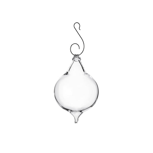 Ornamento trasparente con puntale