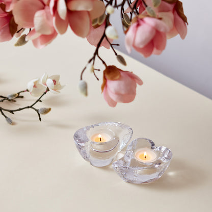 Tealight Twist Heart in confezione regalo - Set da 2