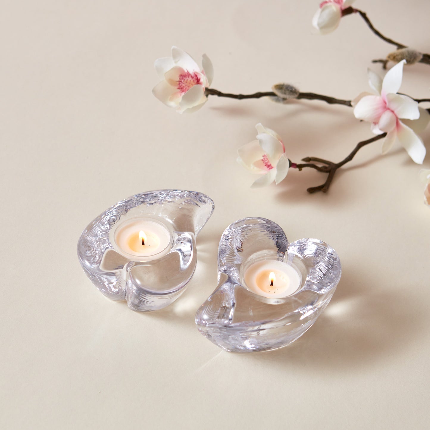 Tealight Twist Heart in confezione regalo - Set da 2
