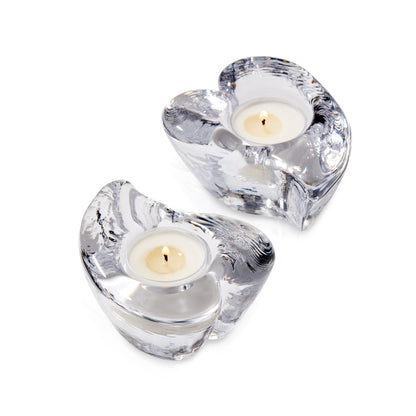 Tealight Twist Heart in confezione regalo - Set da 2