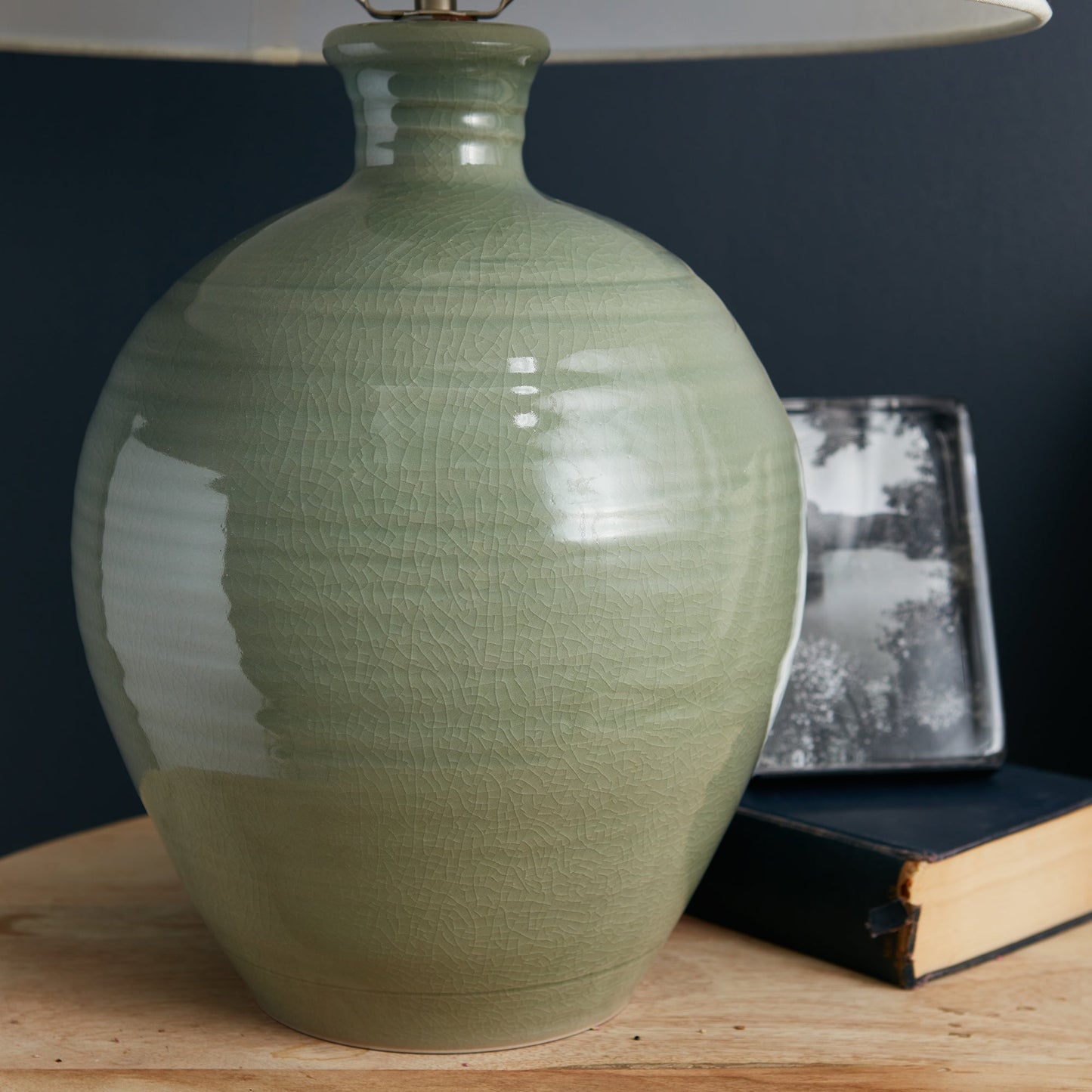 Lampada in ceramica Belmont, media