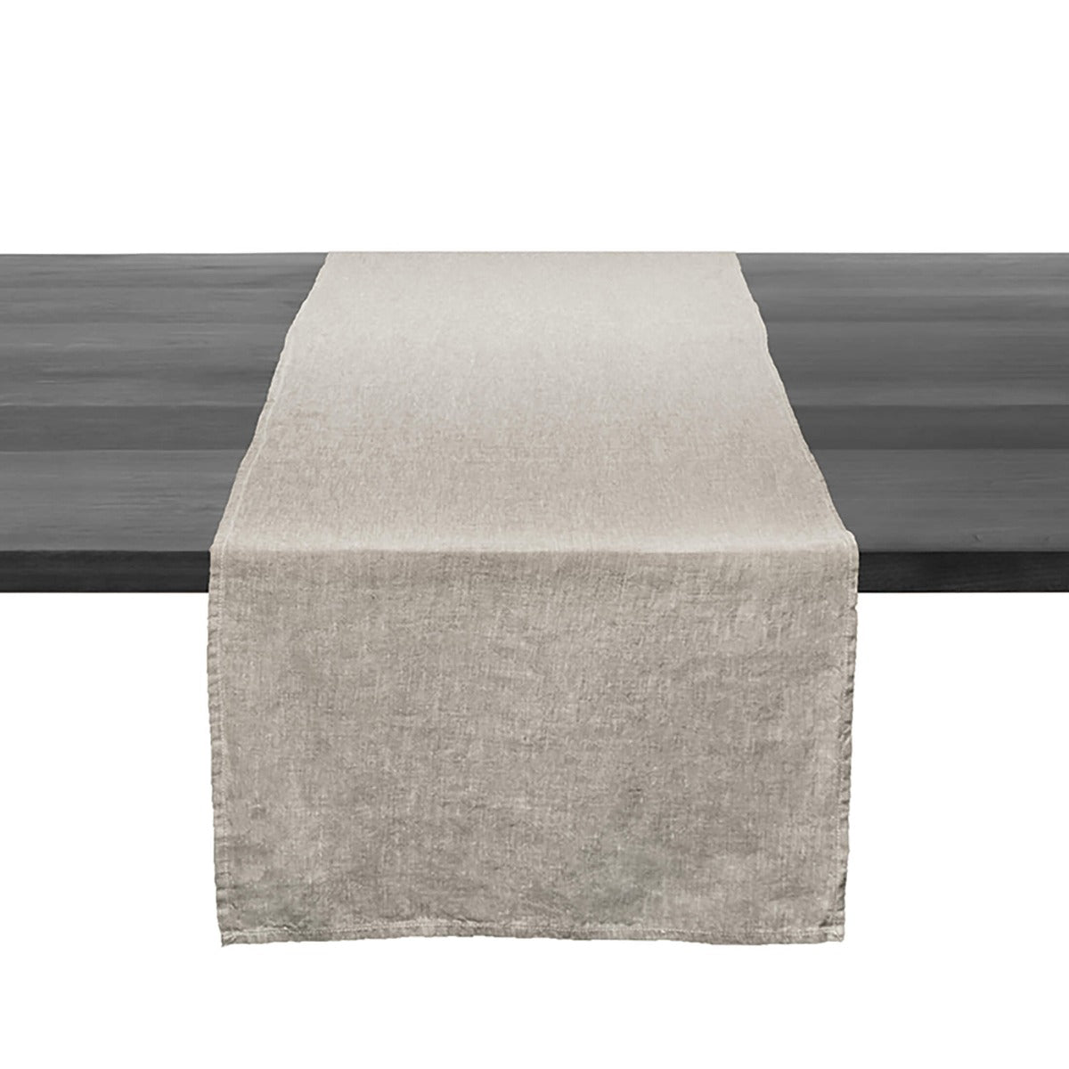 Runner in lino, 95 pollici - Naturale