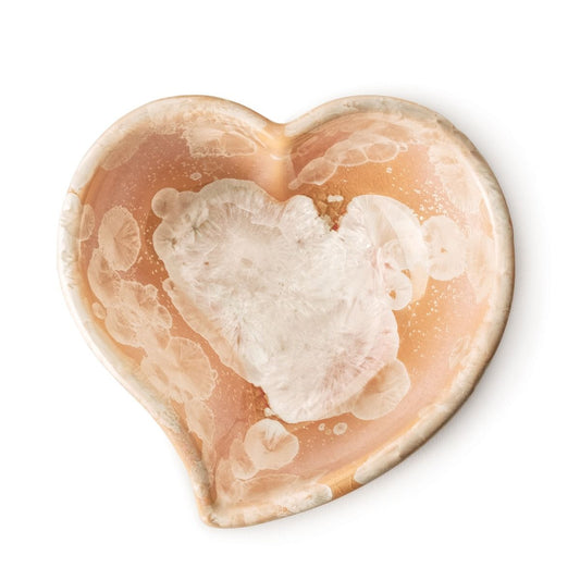 Ciotola a forma di cuore con torsione cristallina - S - 2° - Tramonto