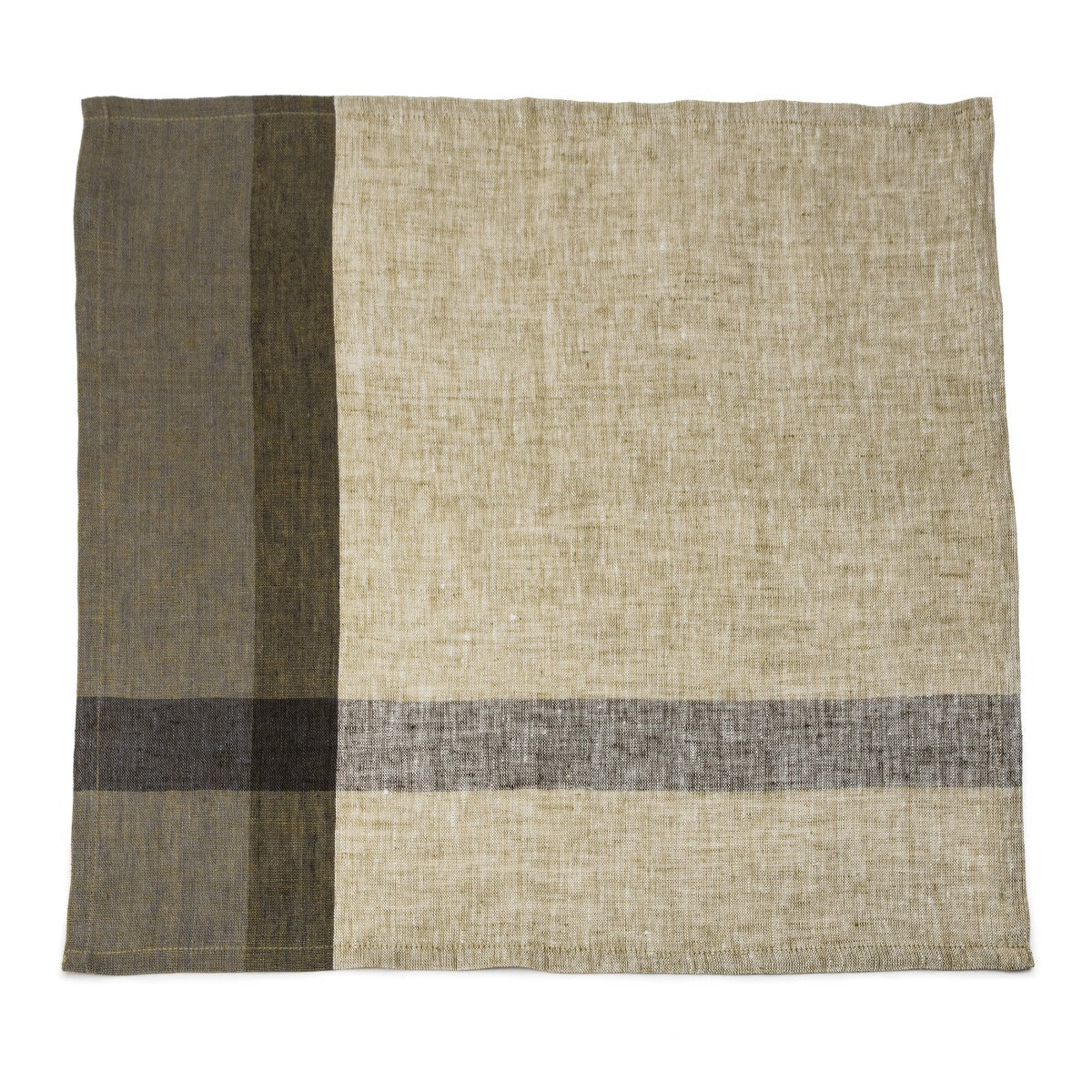 Tovaglioli di lino a quadri Rosemary - Set da 2