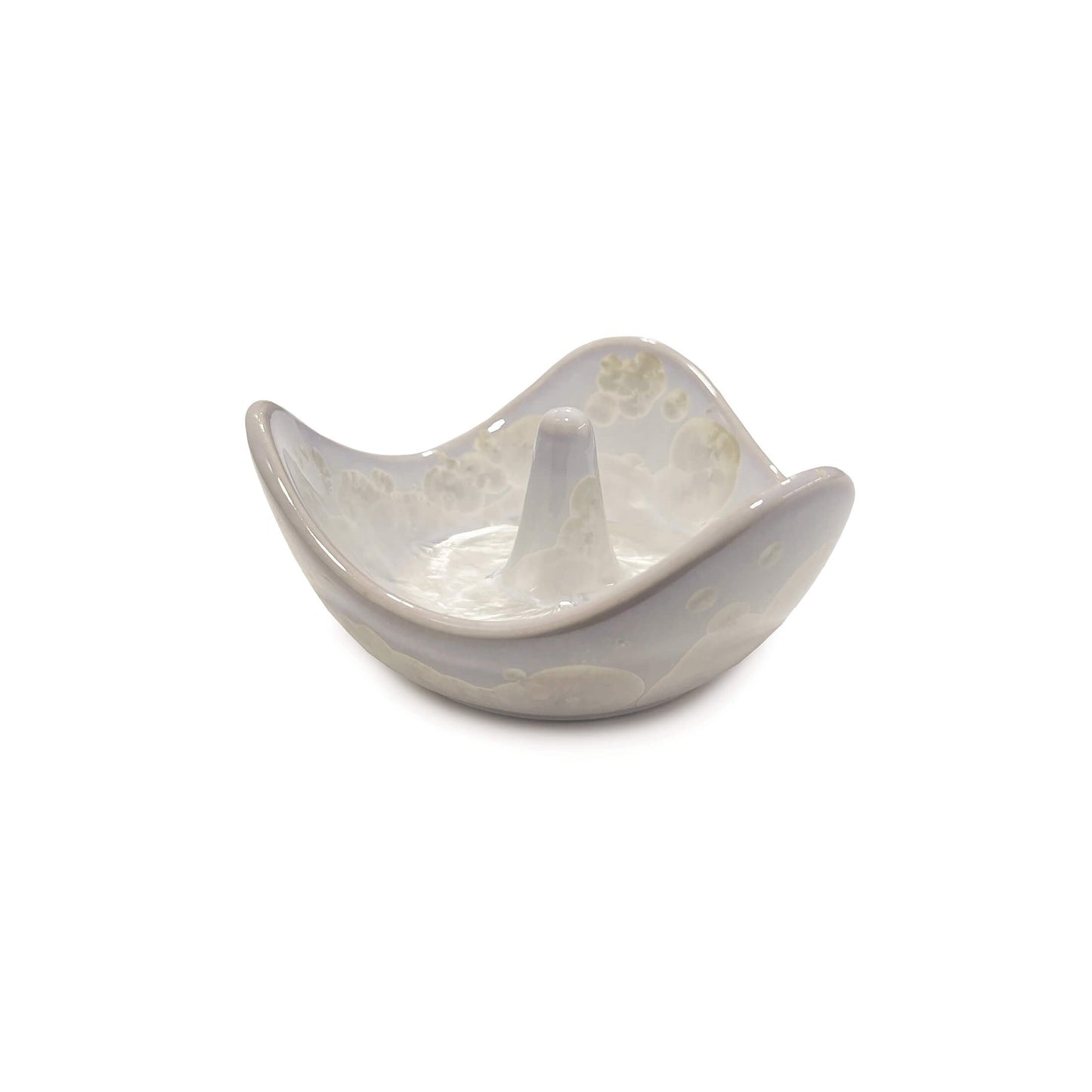 Porta anelli in cristallo - 2° - Candent White