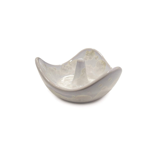 Porta anelli in cristallo - 2° - Candent White