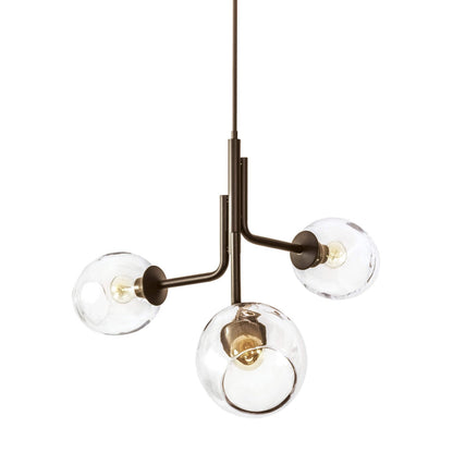 Lampadario Caledonia con 3 globi