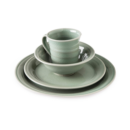 Belmont Dinnerware — Crackle Celadon