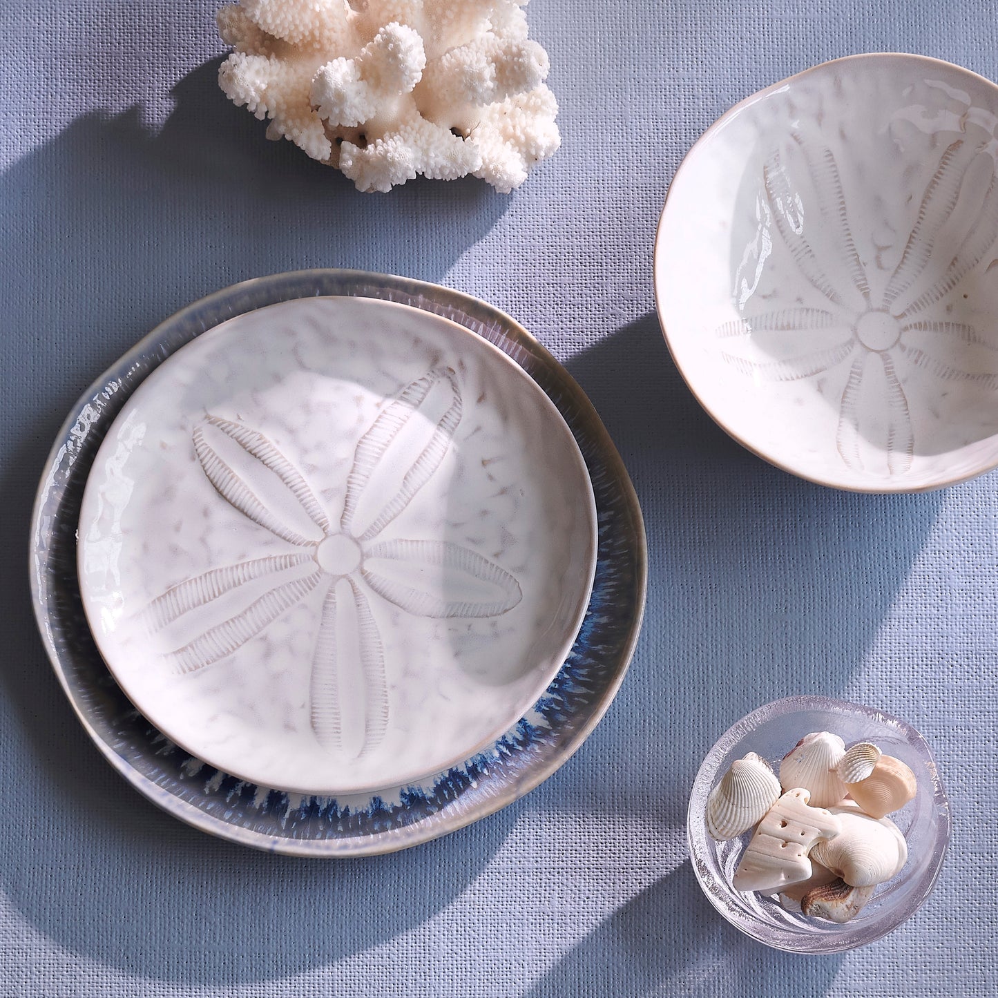 Piatto laterale Burlington Sand Dollar - Nuvola