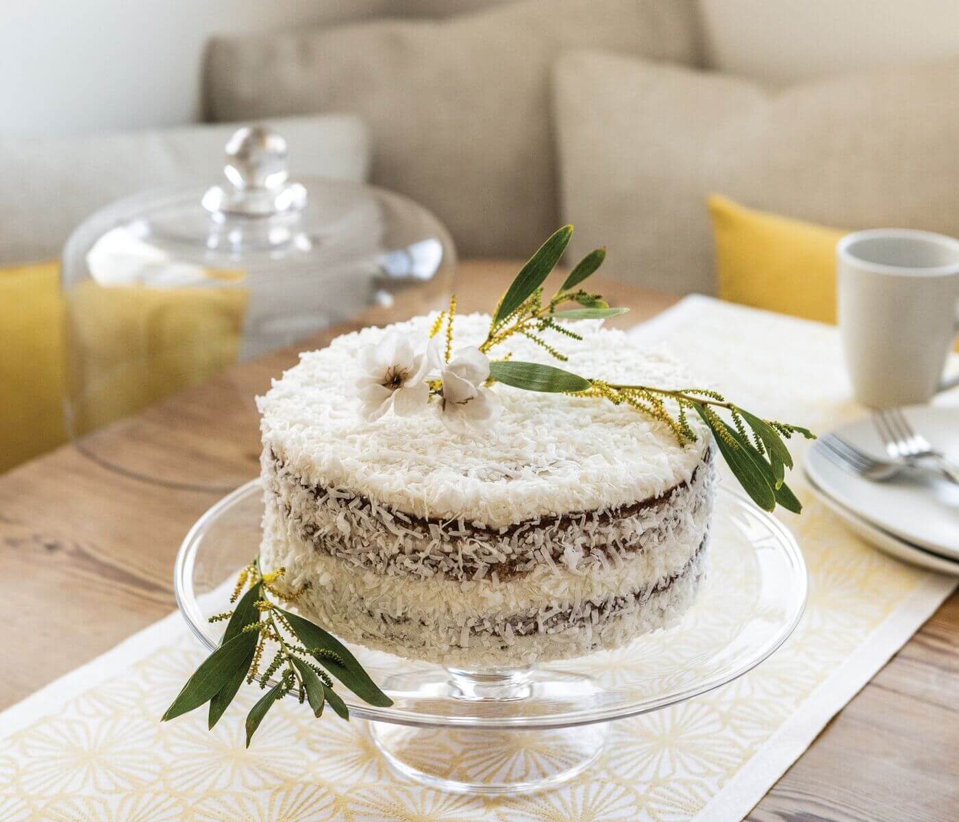 Piatto per torta Hartland a cupola