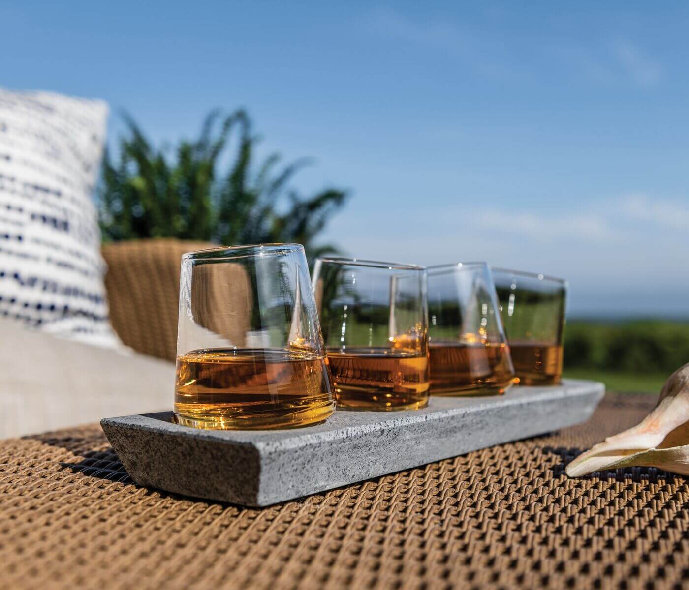 Whiskey alpino, set da 4 — Base in pietra ollare