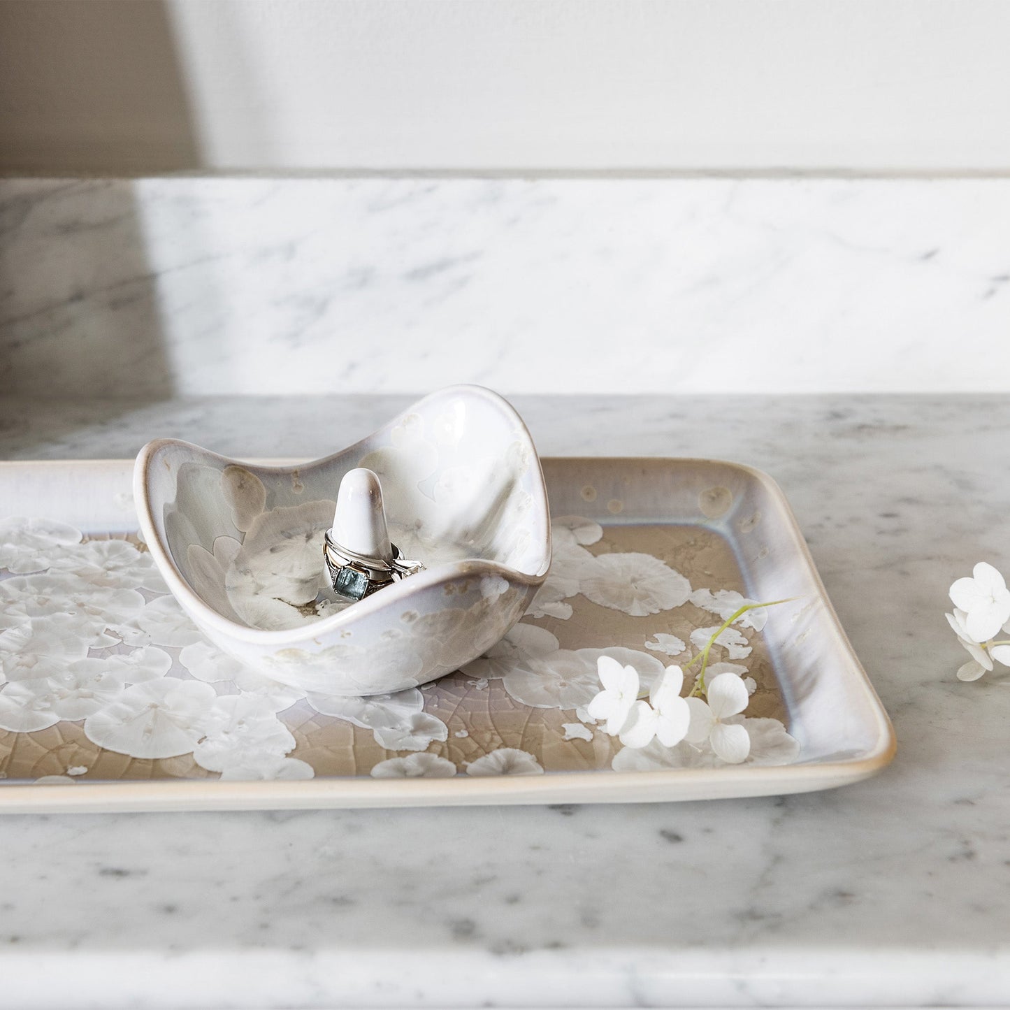 Piatto rettangolare cristallino - S