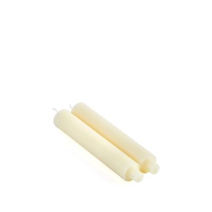 Candela a colonna conica, 9 pollici, set da 2 — Crema