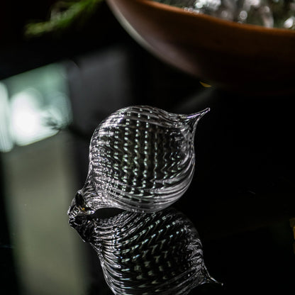 Ornamento ottico trasparente con puntale