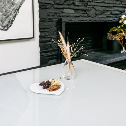 Heart Board — Marmo bianco