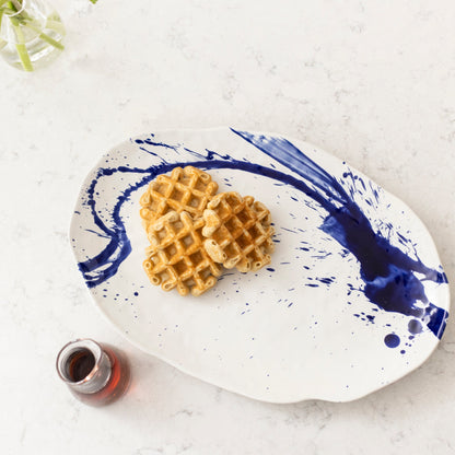 Piatto ovale Burlington - L - Artisan Blue