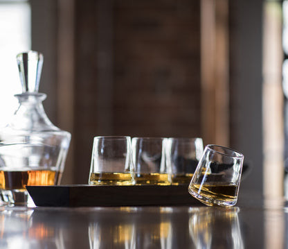 Whiskey Ludlow, set da 4 — base in legno